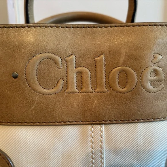 Authentic Vintage Chloé Canvas & Leather Logo Tote Bag – Phoebe Philo Era (2007) - Picture 2 of 13